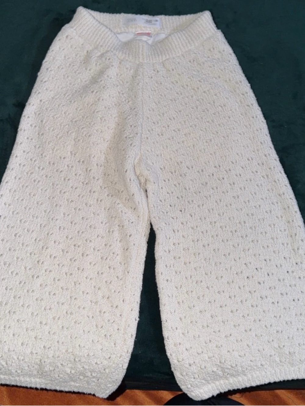 Zara Cream Knit Pants